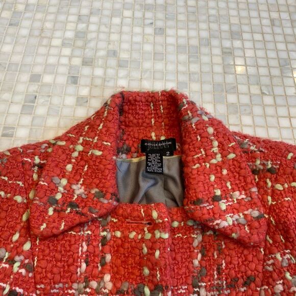 Retro 80s Pink Boucle Power Jacket - Picture 3 of 13